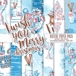 Kit Digital Papéis Natal 