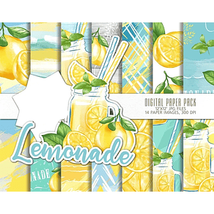Kit Digital Papéis Limonada 