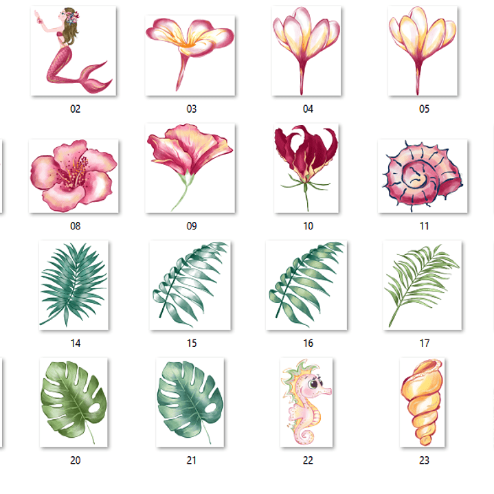 Kit Digital Mãe e Filha Sereia  2