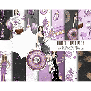 Kit Digital Papéis Natal