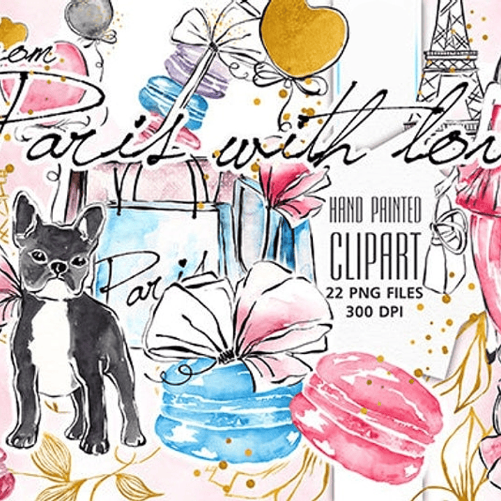 Kit Digital Paris com Amor  1