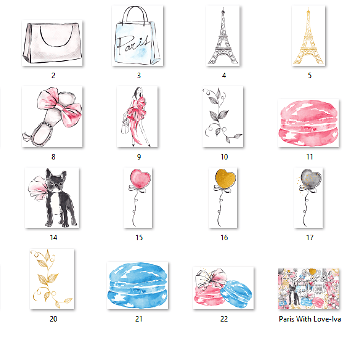 Kit Digital Paris com Amor  2