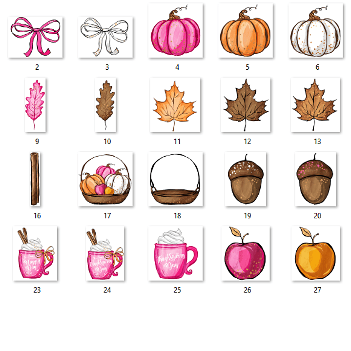 Kit Digital Dia de Ação de Graças  2