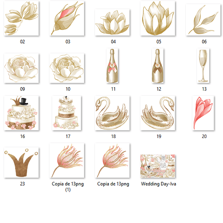 Kit Digital Dia do Casamento  2