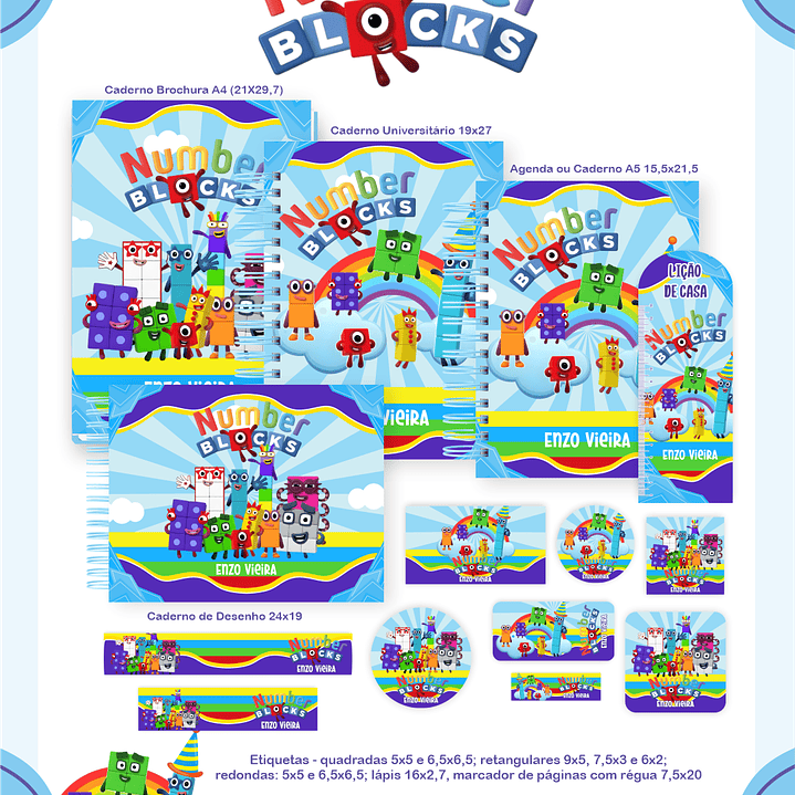 Arquivo Encadernação Escolar 2026 Numberblock  1
