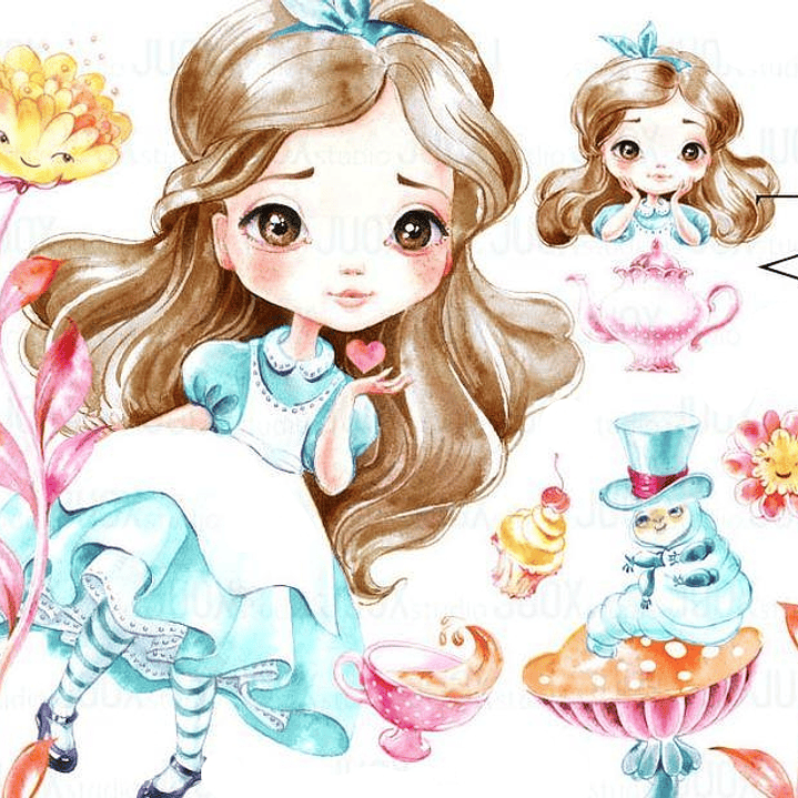 Kit Digital Alice no País das Maravilhas  1