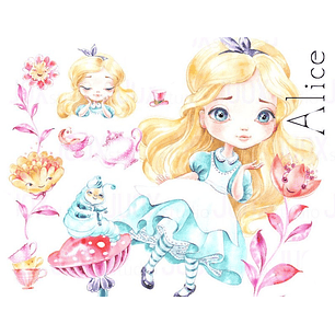 Kit Digital Alice no País das Maravilhas 02 