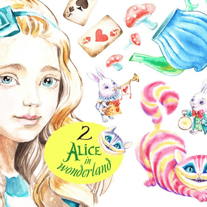 Kit Digital Alice no País das Maravilhas  1