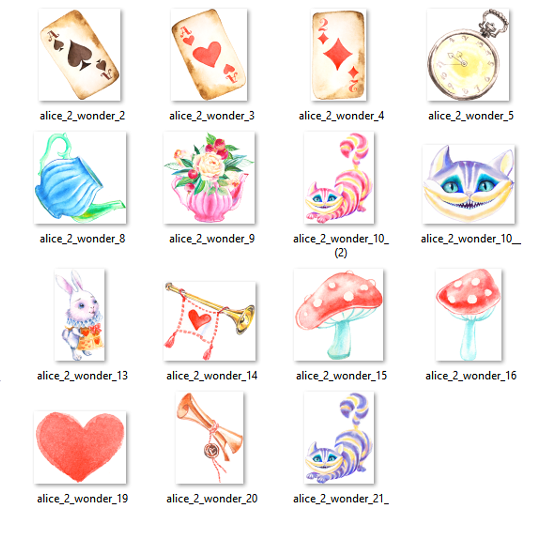 Kit Digital Alice no País das Maravilhas  2