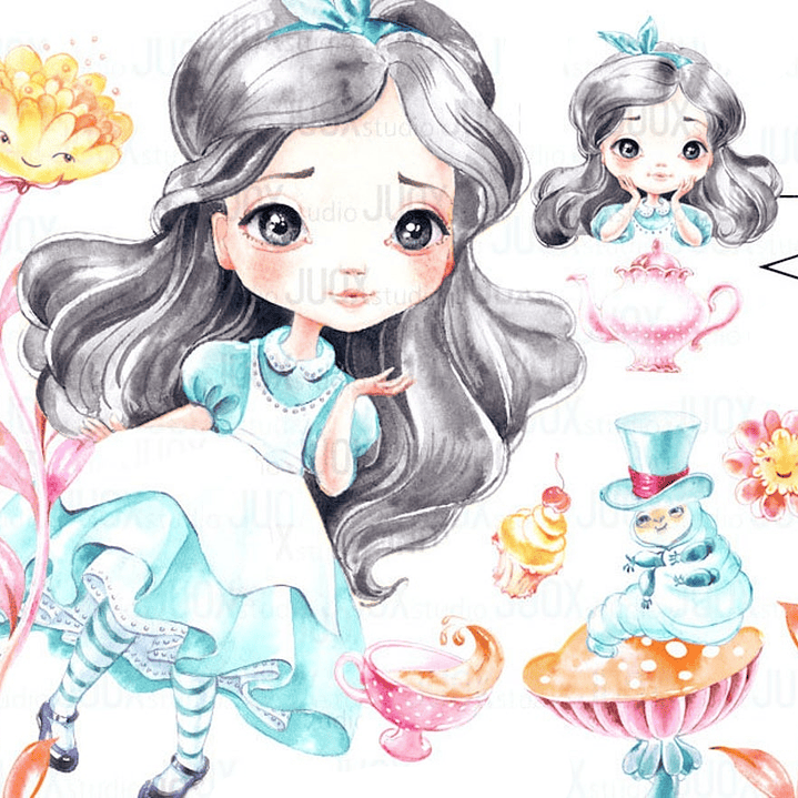 Kit Digital Alice no País das Maravilhas 3 1