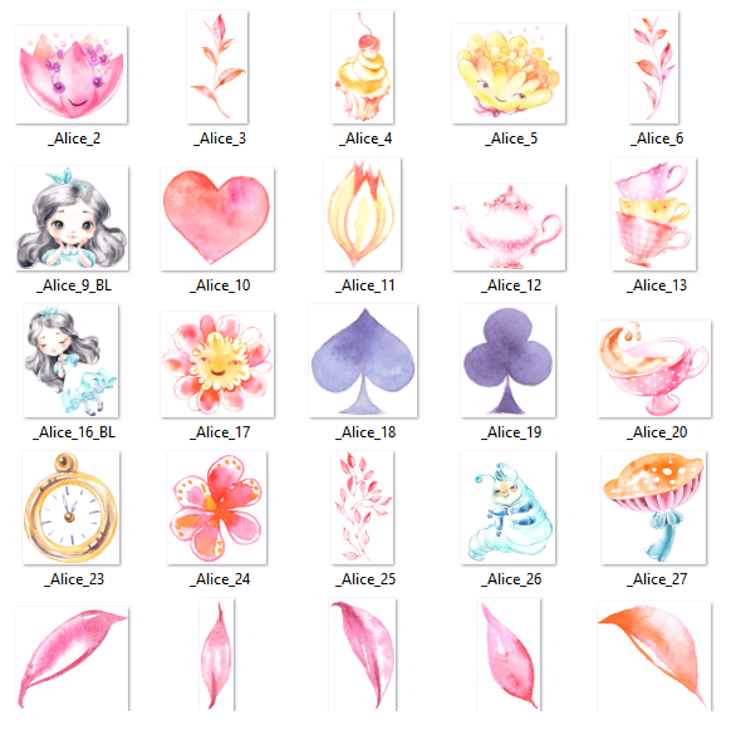 Kit Digital Alice no País das Maravilhas 3 2