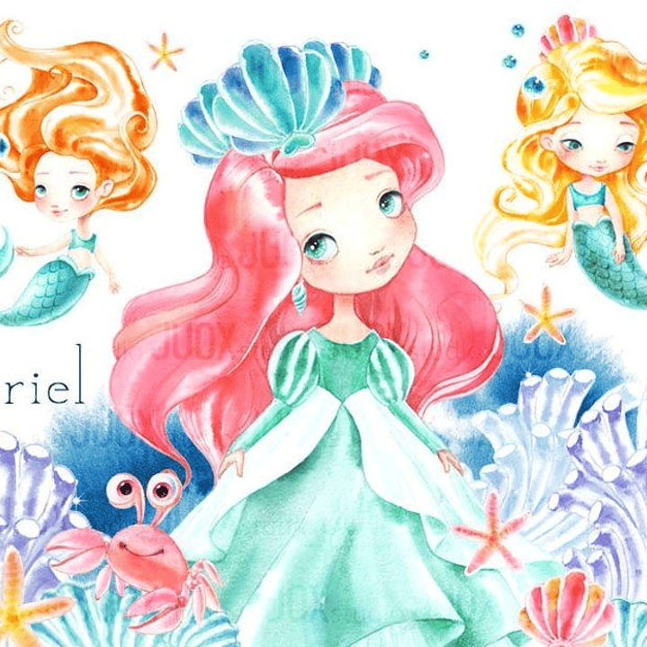 Kit Digital Princesa Ariel  1