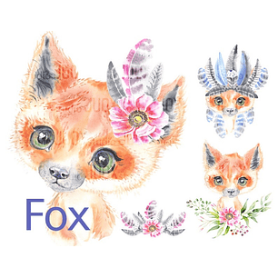 Kit Digital Bebê Raposinha 