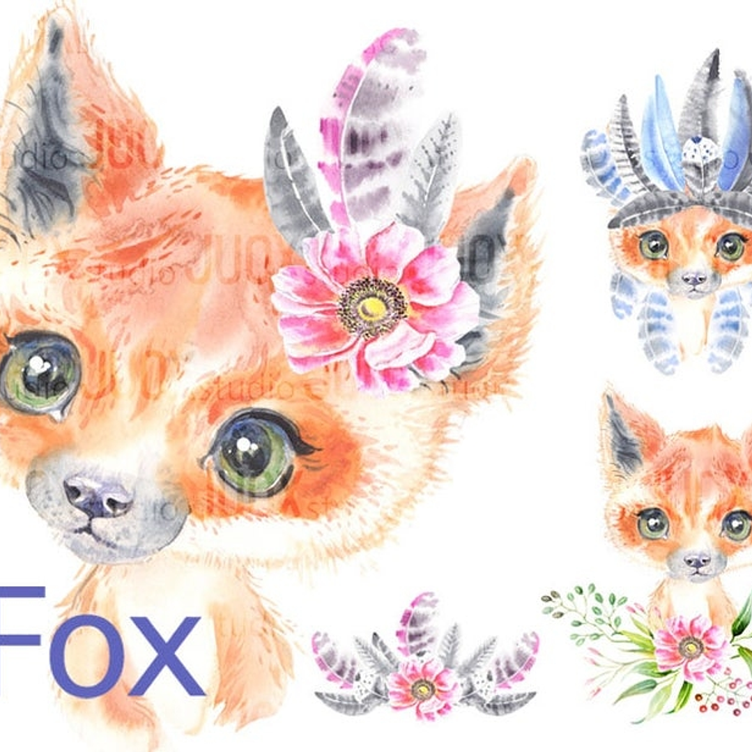 Kit Digital Bebê Raposinha  1