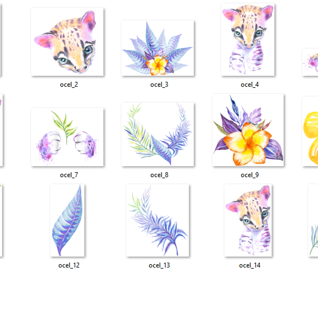 Kit Digital Bebê Jaguatirica 2