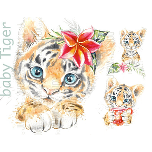 Kit Digital Bebê Tigre 