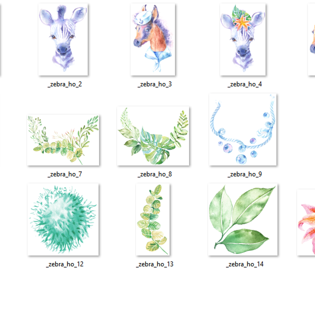 Kit Digital Bebê Zebra 2