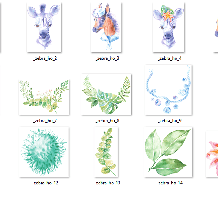 Kit Digital Bebê Zebra 2