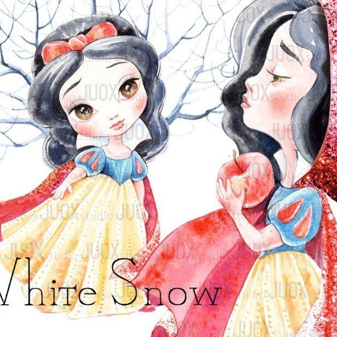 Kit Digital Branca de Neve Aquarela 1