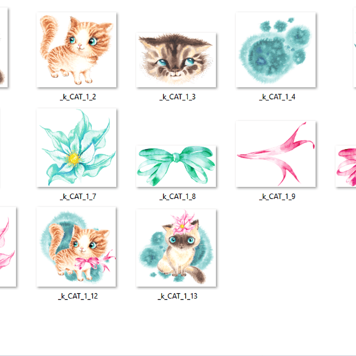 Kit Digital Bebê Gato  2