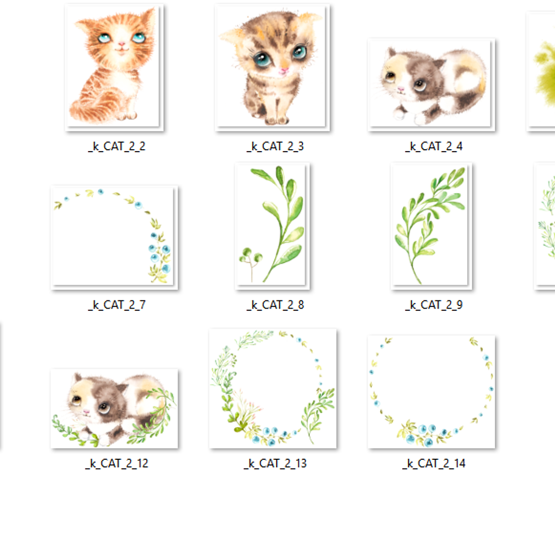 Kit Digital Bebês Gatinhos 2 2