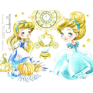 Kit Digital Pequena Cinderela 