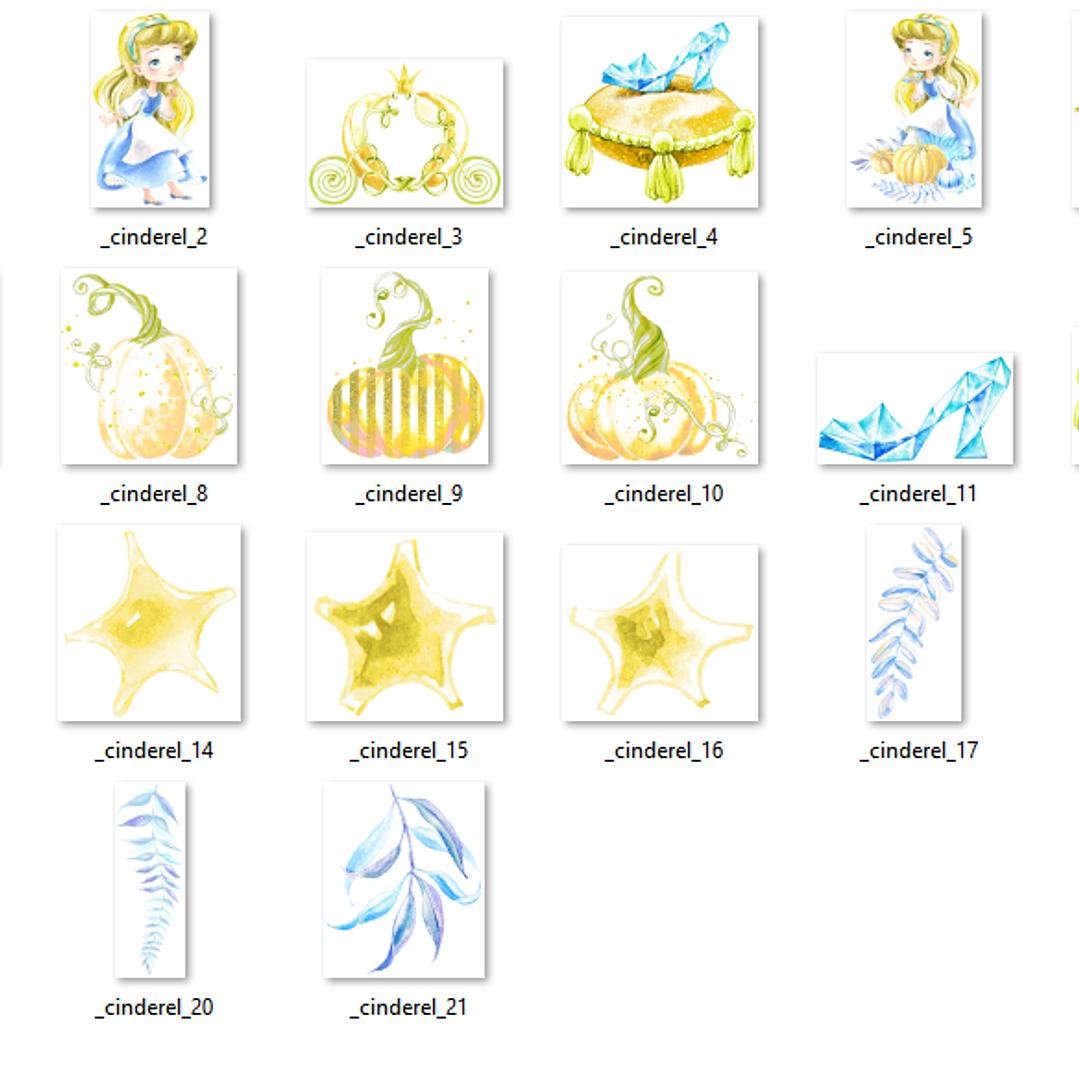 Kit Digital Pequena Cinderela  2