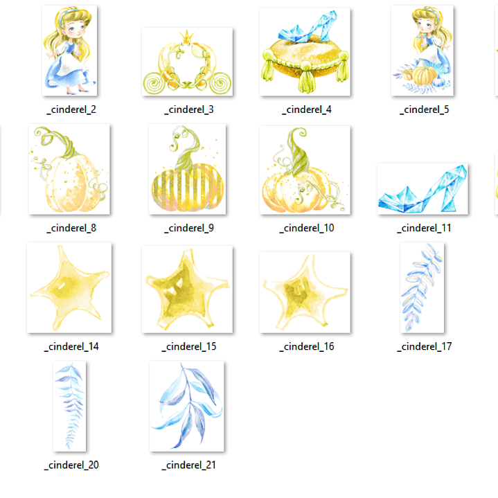 Kit Digital Pequena Cinderela  2