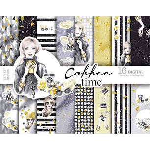 Kit Digital Papéis Café