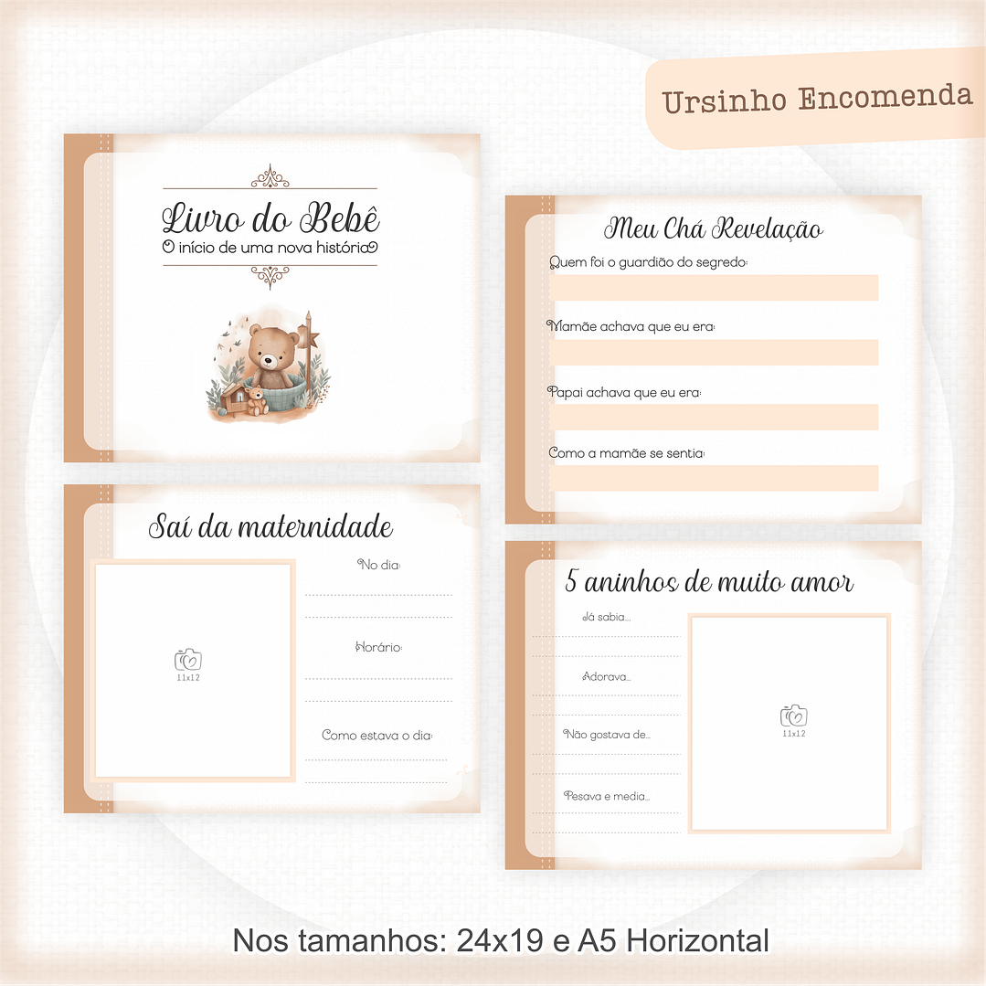 ARQUIVO ENCADERNAÇÃO BABY URSINHO ENCOMENDA MARROM - PAMELLA 4