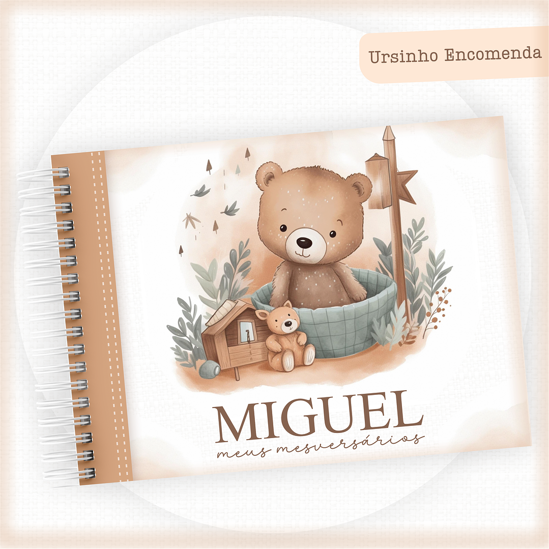 ARQUIVO ENCADERNAÇÃO BABY URSINHO ENCOMENDA MARROM - PAMELLA 12