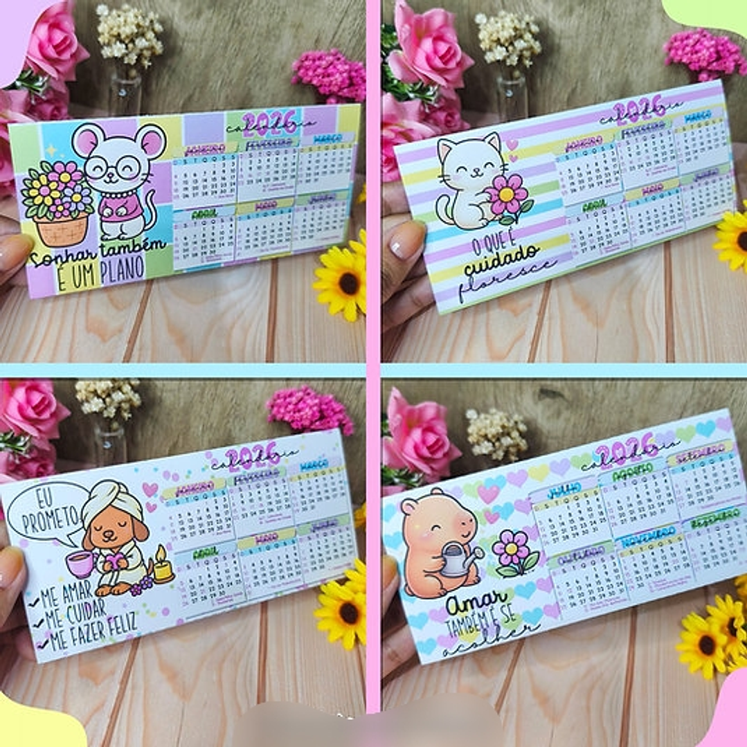 Arquivo Calendários 2026 Coloridos e Fofos - Desenhitos  3