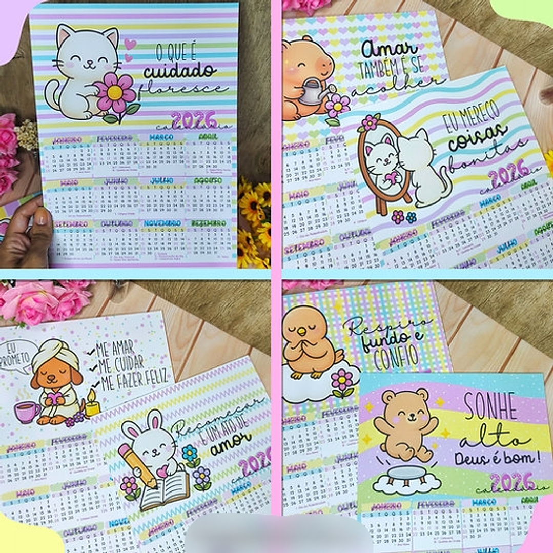 Arquivo Calendários 2026 Coloridos e Fofos - Desenhitos  5