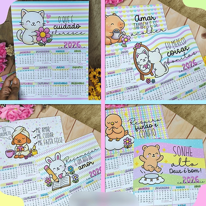 Arquivo Calendários 2026 Coloridos e Fofos - Desenhitos  5