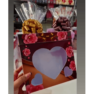 Arquivo Caixa com Visor e Tampa - Diy Presentes 