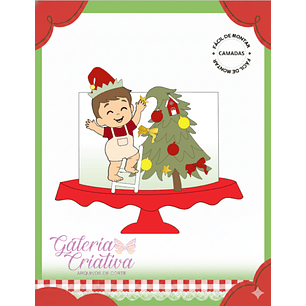 Arquivo Natal Topo de Bolo Bebê na Árvore 