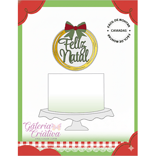 Arquivo Feliz Natal Topo de Bolo