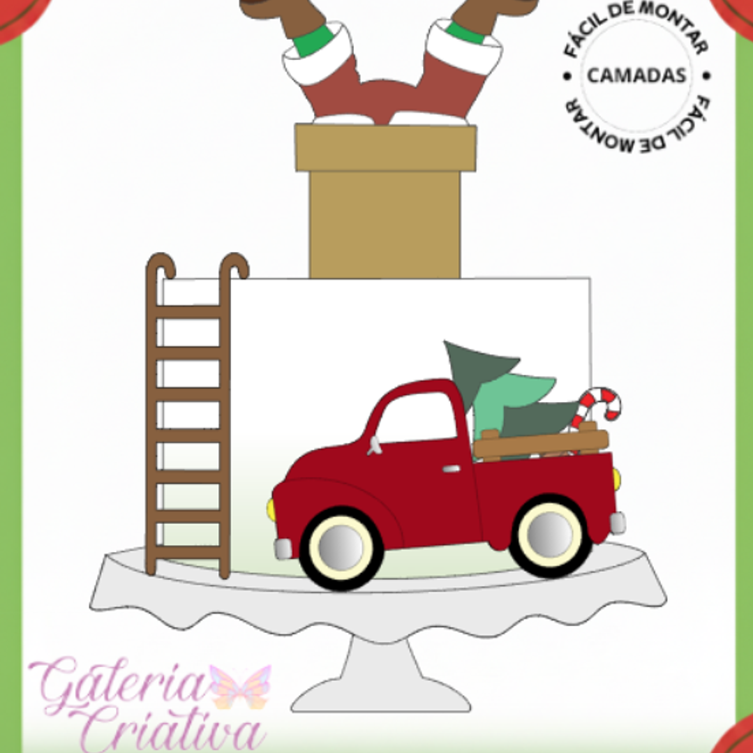 Arquivo Natal Topo de Bolo Noel na Chamine  1