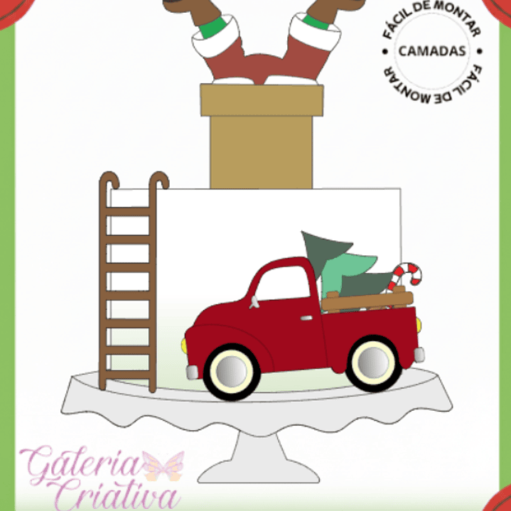 Arquivo Natal Topo de Bolo Noel na Chamine  1