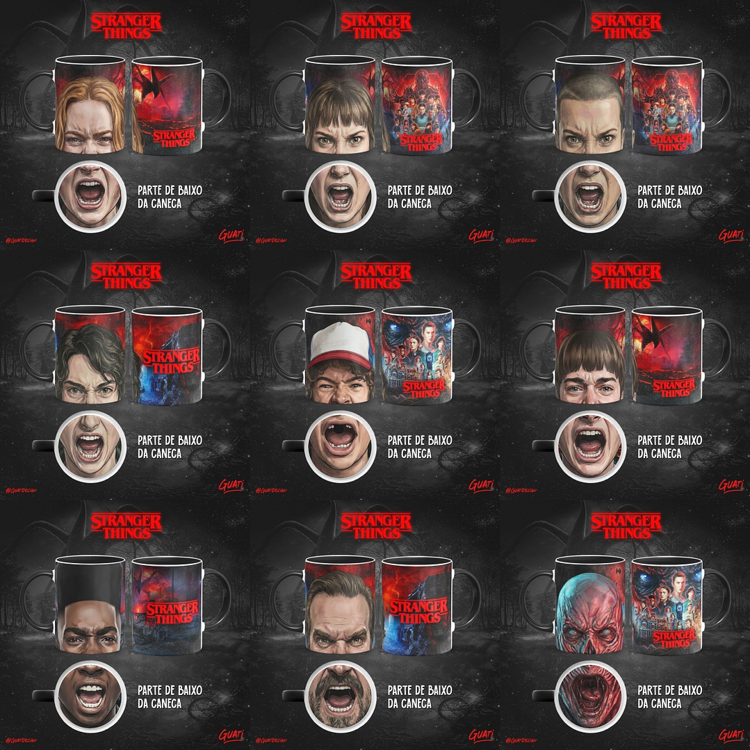Arquivo Canecas Bocão Stranger Things - Guati  1