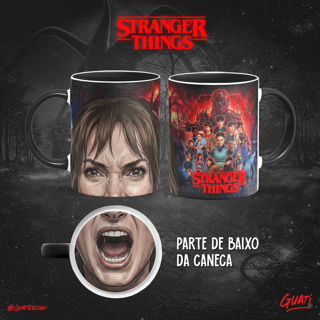 Arquivo Canecas Bocão Stranger Things - Guati  13