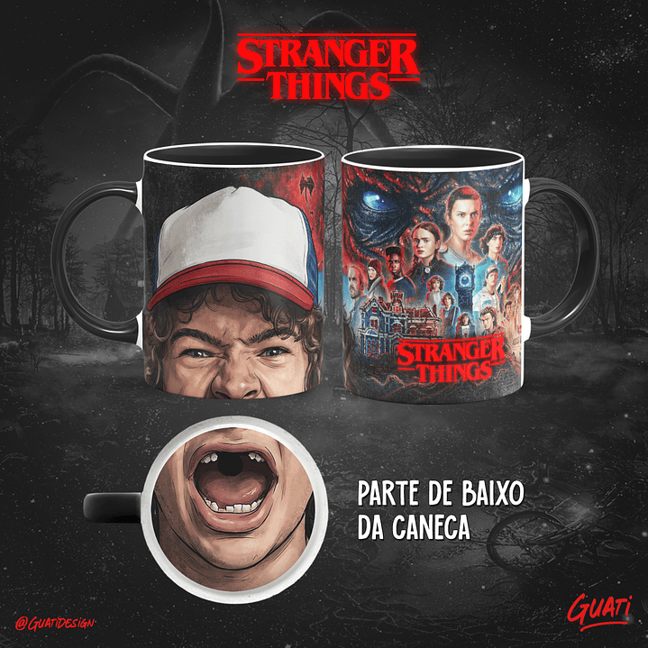 Arquivo Canecas Bocão Stranger Things - Guati  14