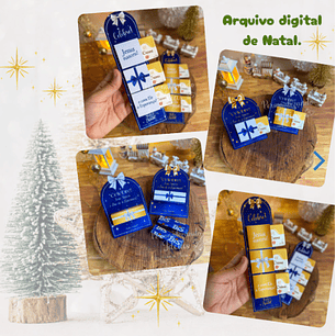 Arquivo Natal Cristão Card La Creme e Bis - Personalizado Thata 