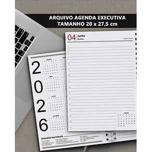 Arquivo Miolo Agenda Executiva 20x27,5 2026 - Bicho Papel 