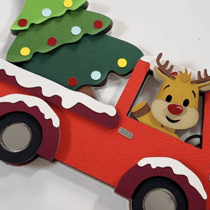 Arquivo Carrinho de Natal - Magenta Scrap  1