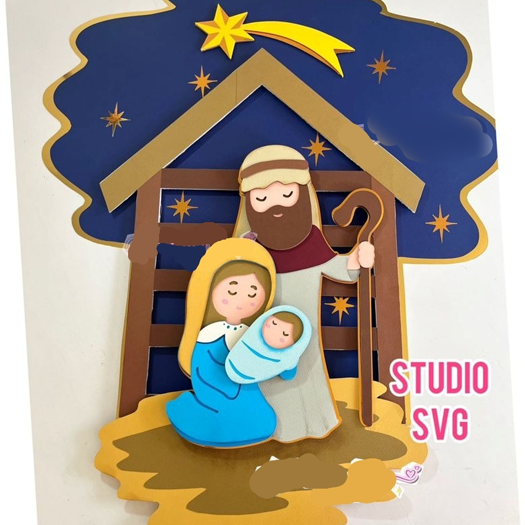 Arquivo Natal Nascimento de Jesus - Magenta Scrap  1