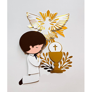 Arquivo Topo de Bolo Primeira Comunhão - Magenta Scrap 