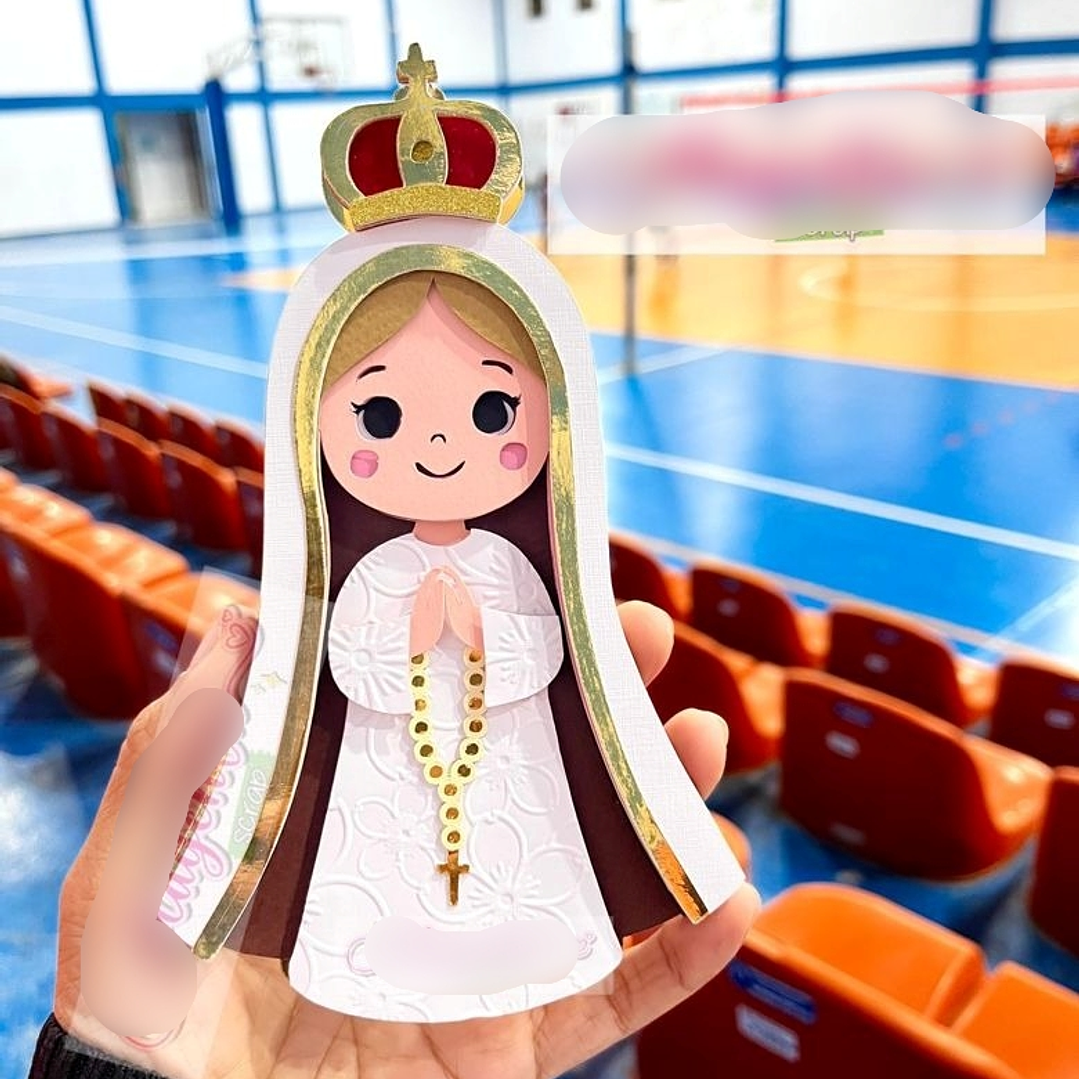 Arquivo Topo de Bolo Virgem Maria - Magenta Scrap  1