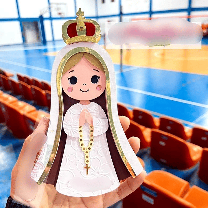 Arquivo Topo de Bolo Virgem Maria - Magenta Scrap  1