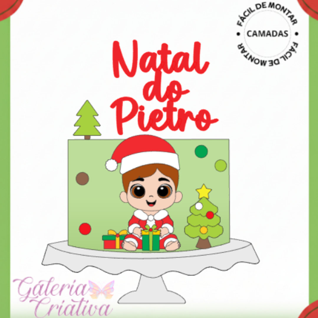 Arquivo Natal Topo de Bolo Bebê Noel  1
